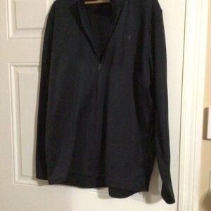 Men’s XL Tall Black Under Armor 3/4 zip Golf shirt